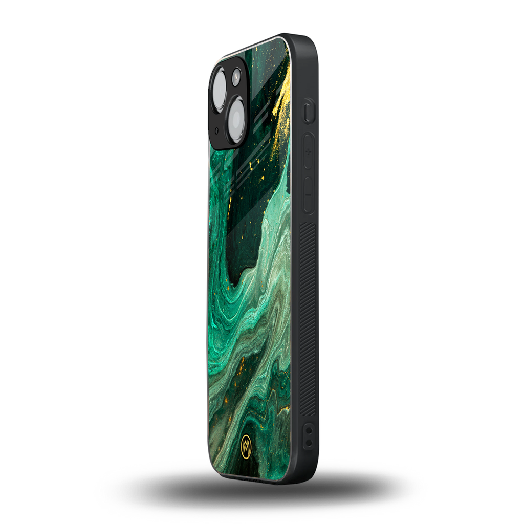 emerald pool back phone cover | glass case for iphone 13 mini