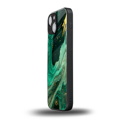 emerald pool back phone cover | glass case for iphone 13 mini