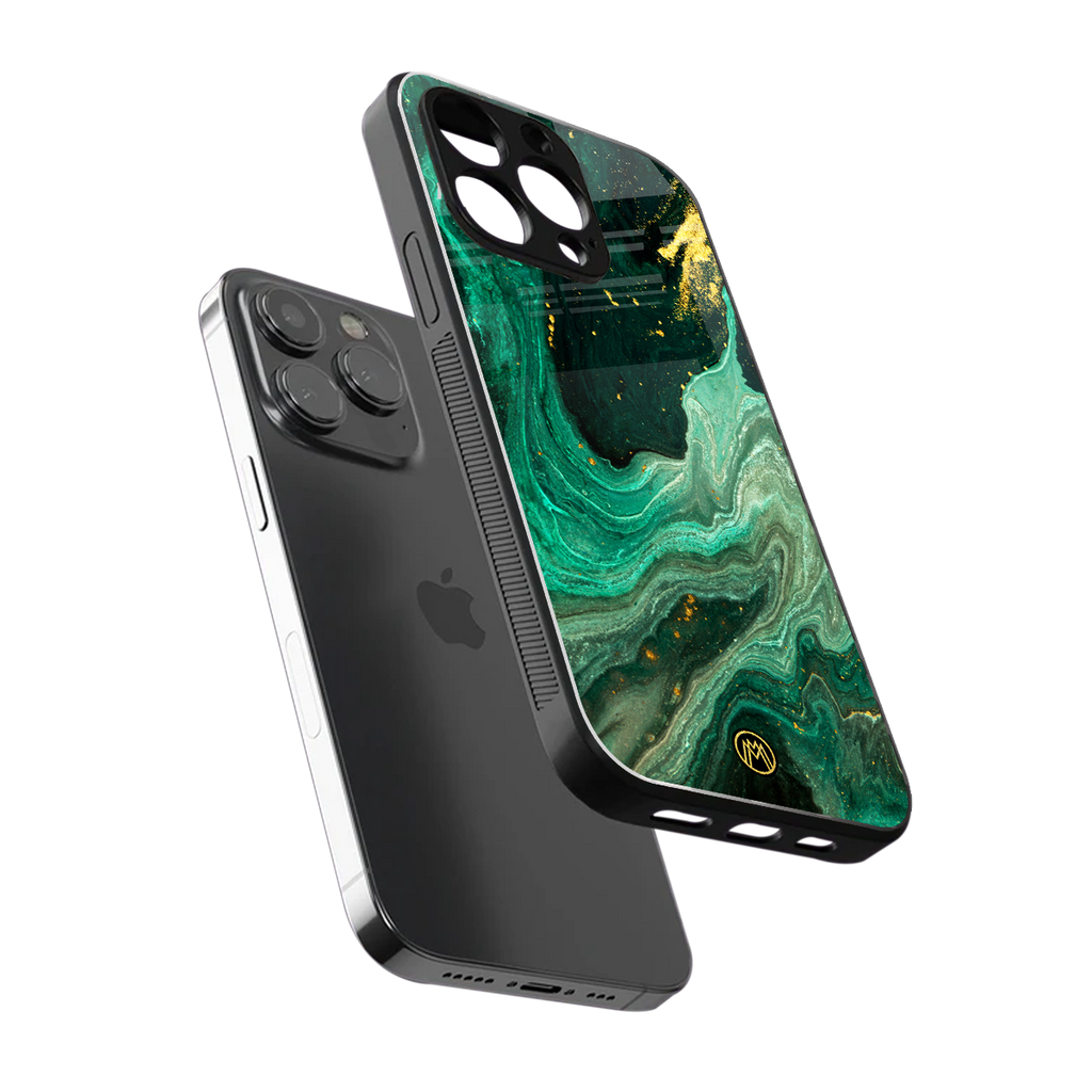 emerald pool back phone cover | glass case for iphone 13 pro max