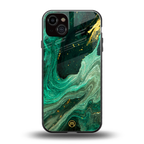 emerald pool back phone cover | glass case for iphone 15 plus