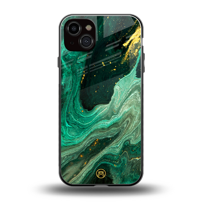 emerald pool back phone cover | glass case for iphone 15 plus