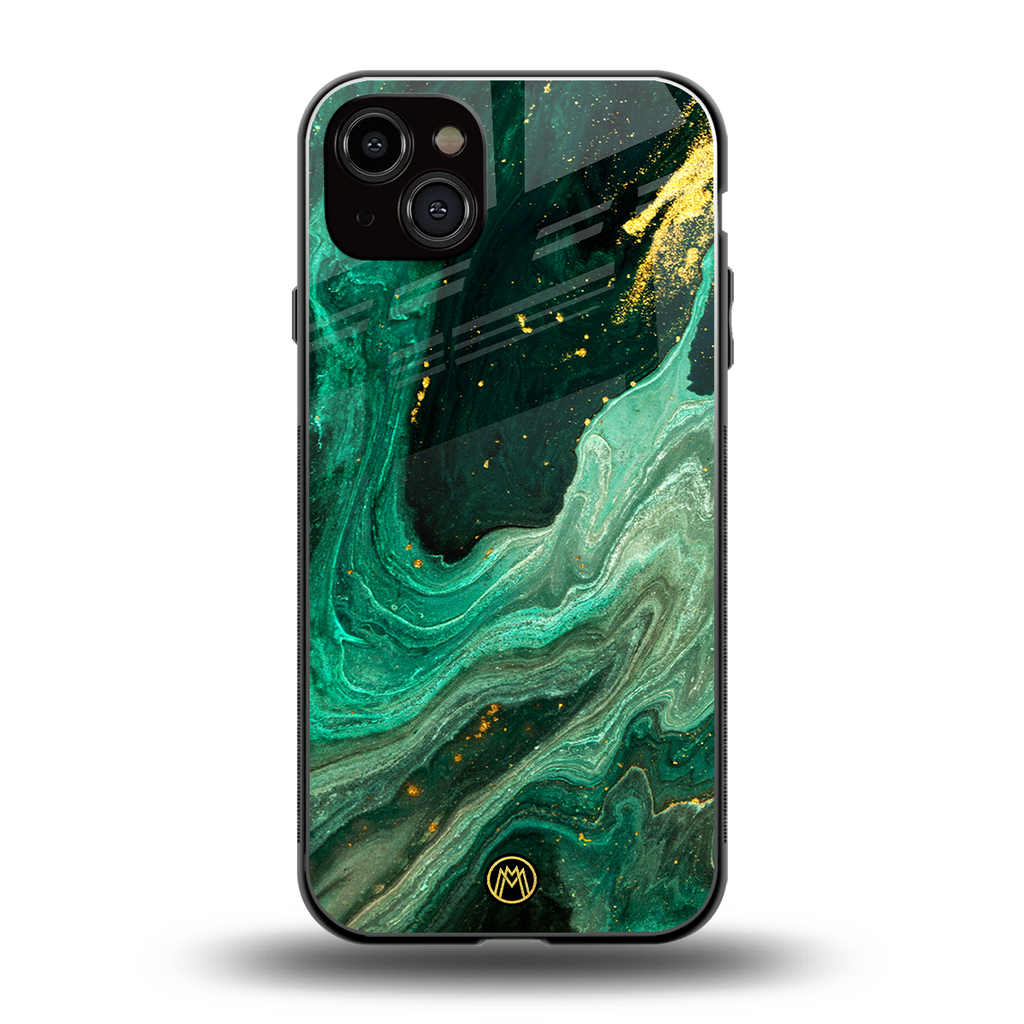 emerald pool back phone cover | glass case for iphone 14 plus