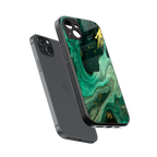 emerald pool back phone cover | glass case for iphone 15 plus