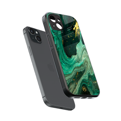 emerald pool back phone cover | glass case for iphone 15 plus
