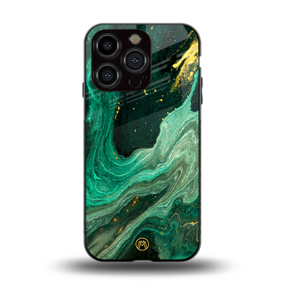 emerald pool back phone cover | glass case for iphone 15 pro