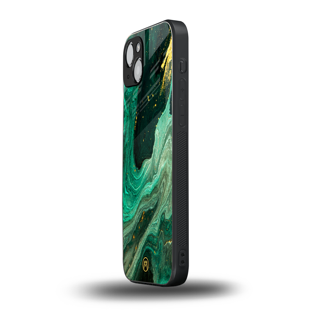 emerald pool back phone cover | glass case for iphone 15