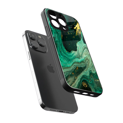 emerald pool back phone cover | glass case for iphone 15 pro