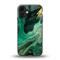 emerald pool back phone cover | glass case for iphone 16 plus