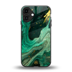emerald pool back phone cover | glass case for iphone 16 plus