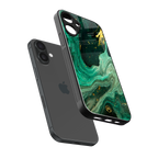 emerald pool back phone cover | glass case for iphone 16 plus