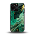 emerald pool back phone cover | glass case for iphone 16 pro