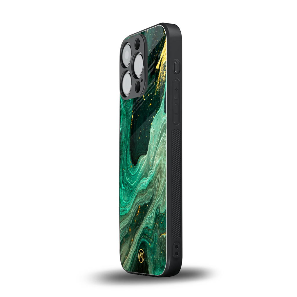 emerald pool back phone cover | glass case for iphone 16 pro