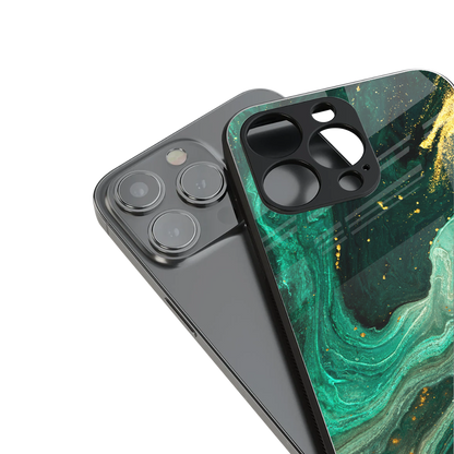 emerald pool back phone cover | glass case for iphone 14