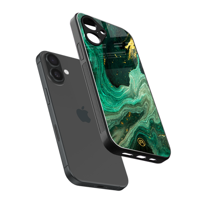 emerald pool back phone cover | glass case for iphone 16