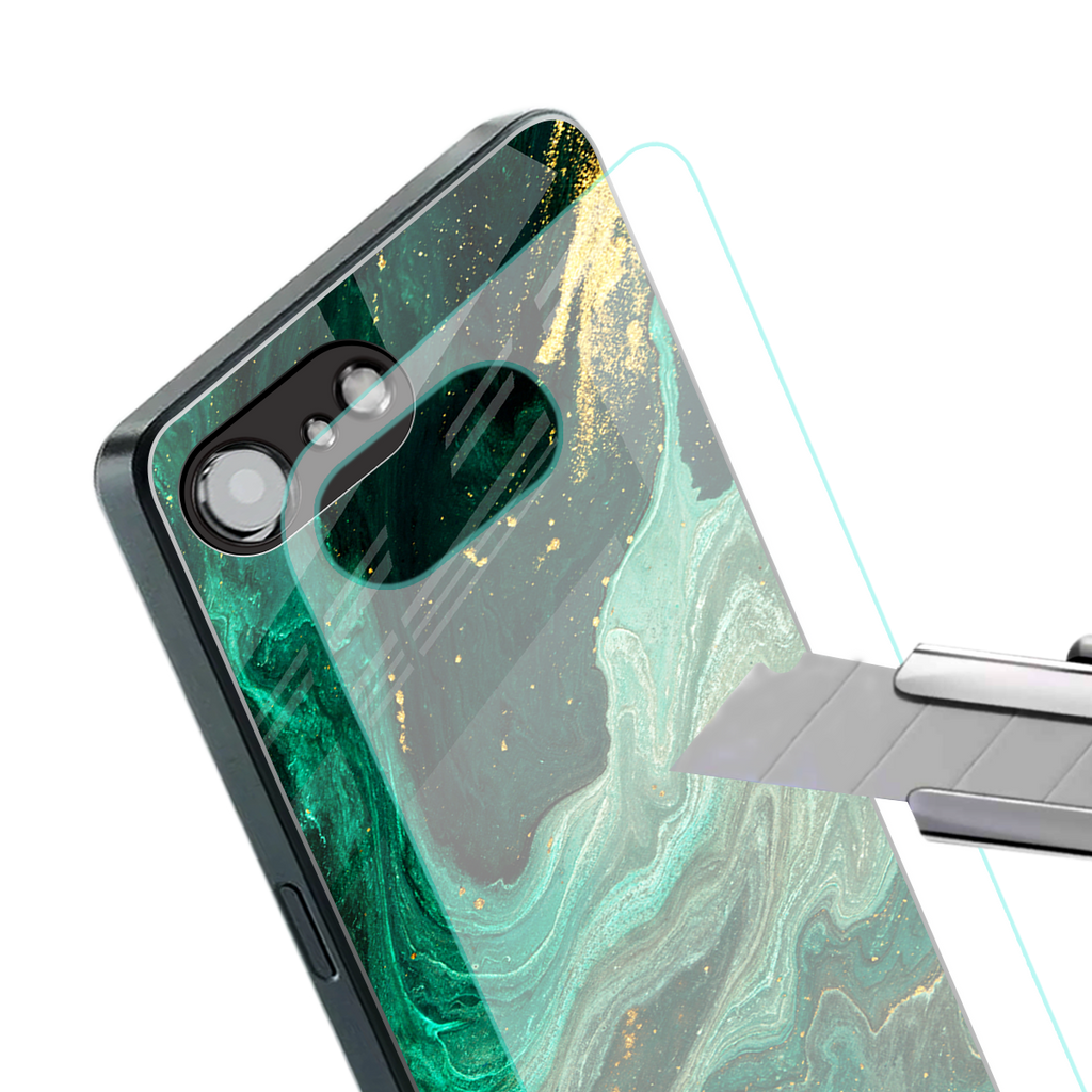 emerald pool back phone cover | glass case for iphone 16e