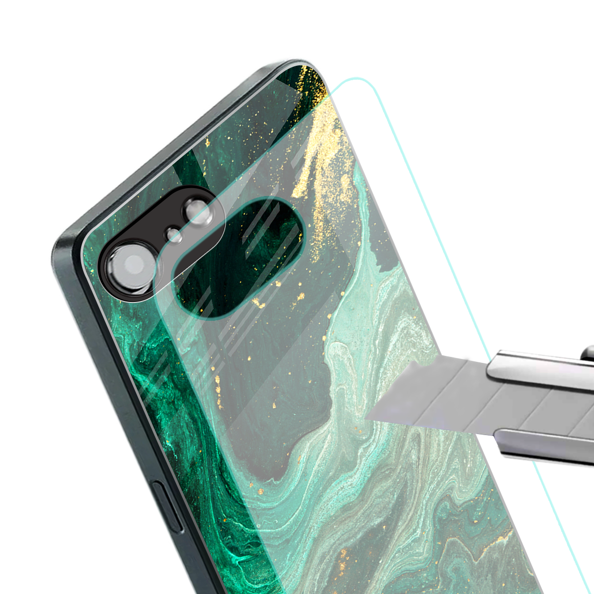 emerald pool back phone cover | glass case for iphone 16e