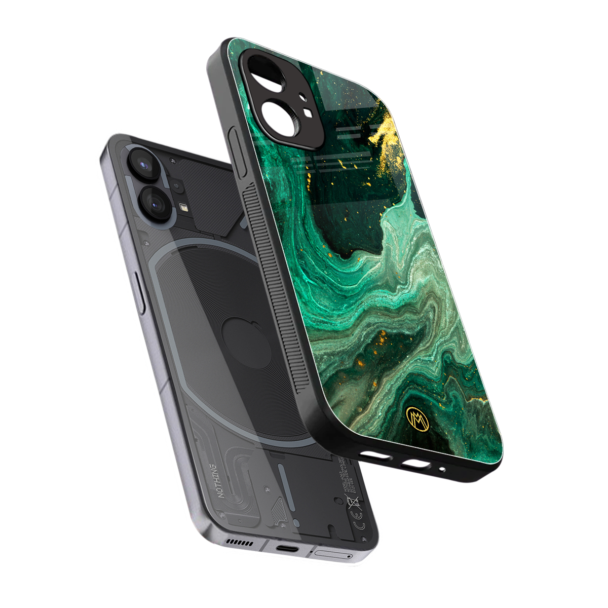 emerald pool back phone cover | glass case for nothing phone 1