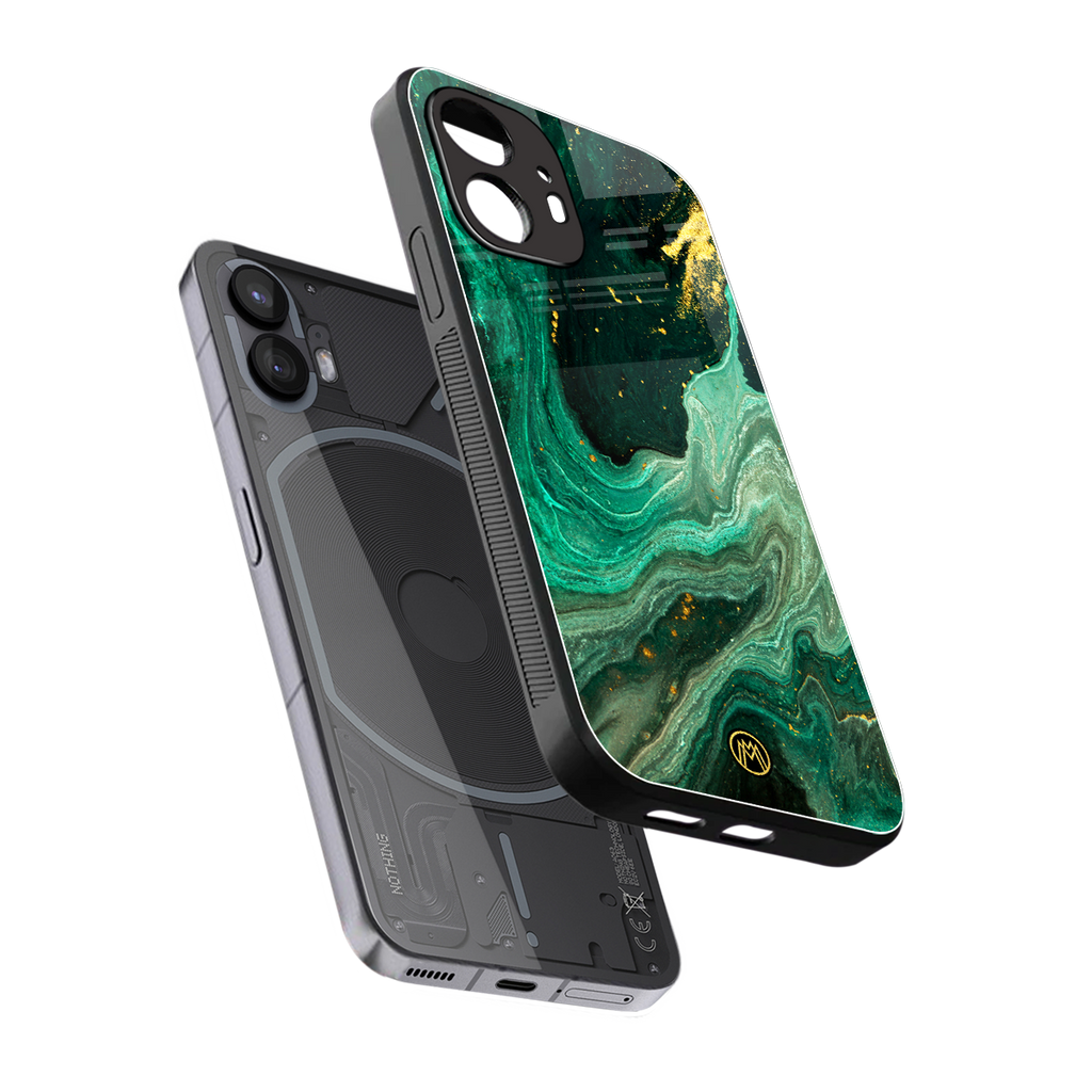 emerald pool back phone cover | glass case for nothing phone 2