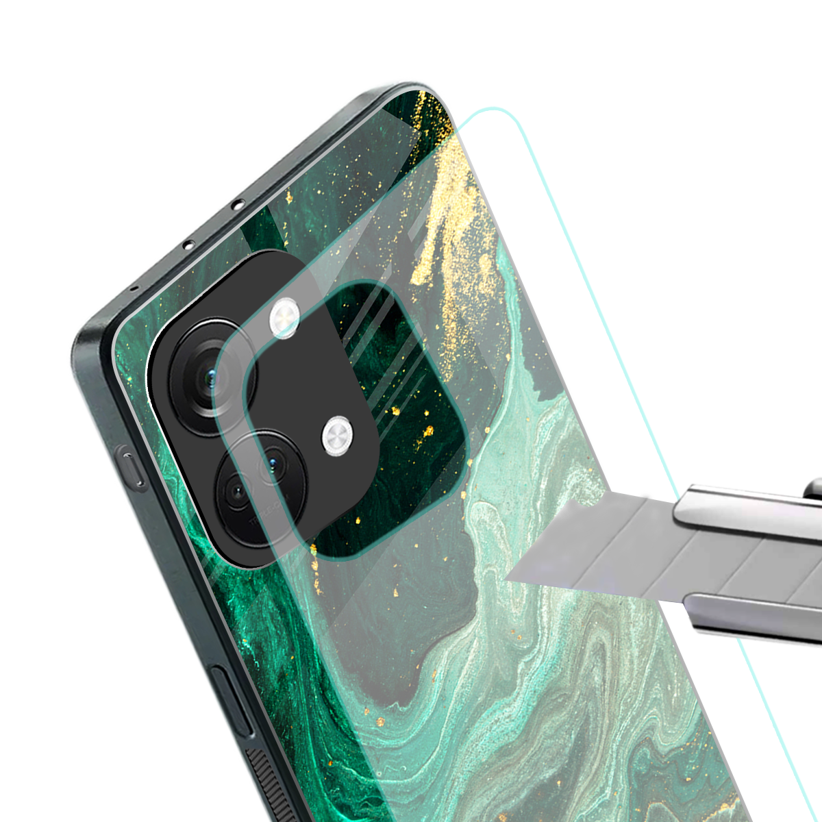 emerald pool back phone cover | glass case for oneplus nord 3