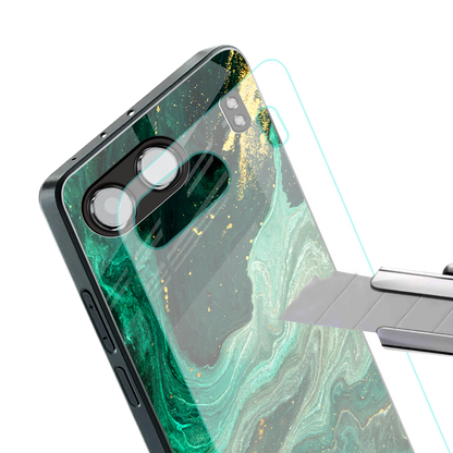 emerald pool back phone cover | glass case for oneplus nord 4