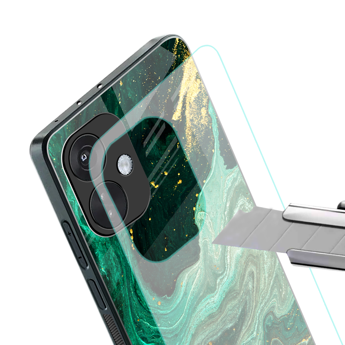 emerald pool back phone cover | glass case for oneplus nord ce 3
