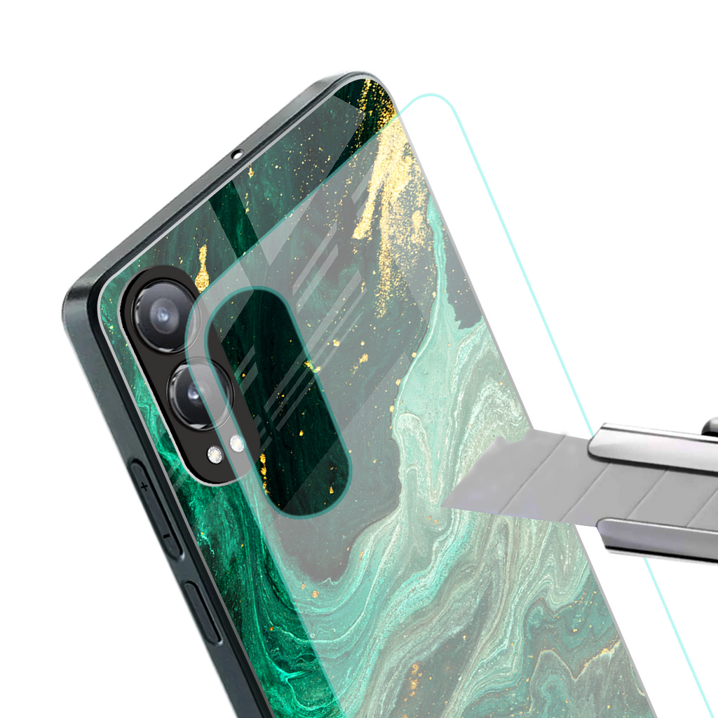 emerald pool back phone cover | glass case for oneplus nord ce 4 lite