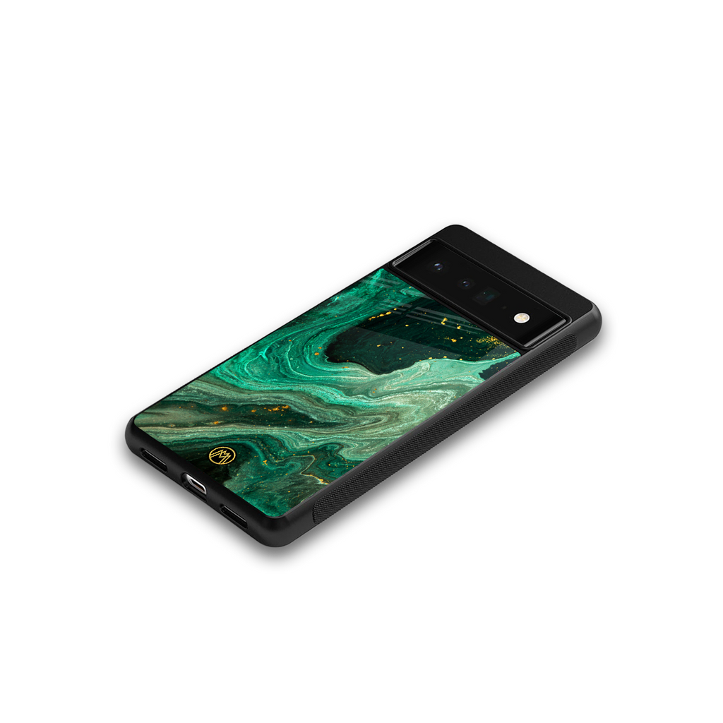 emerald pool back phone cover | glass case for google pixel 6 pro