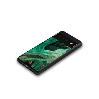 emerald pool back phone cover | glass case for google pixel 6 pro