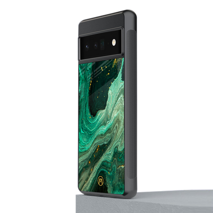 emerald pool back phone cover | glass case for google pixel 6 pro