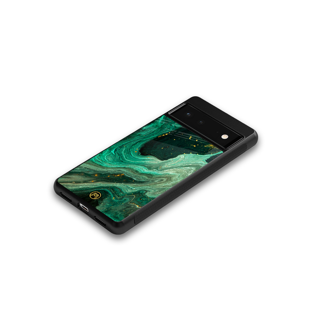 emerald pool back phone cover | glass case for google pixel 6