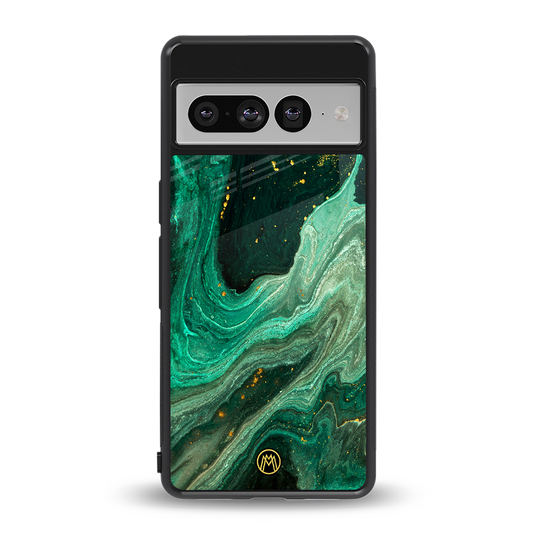 emerald pool back phone cover | glass case for google pixel 7 pro