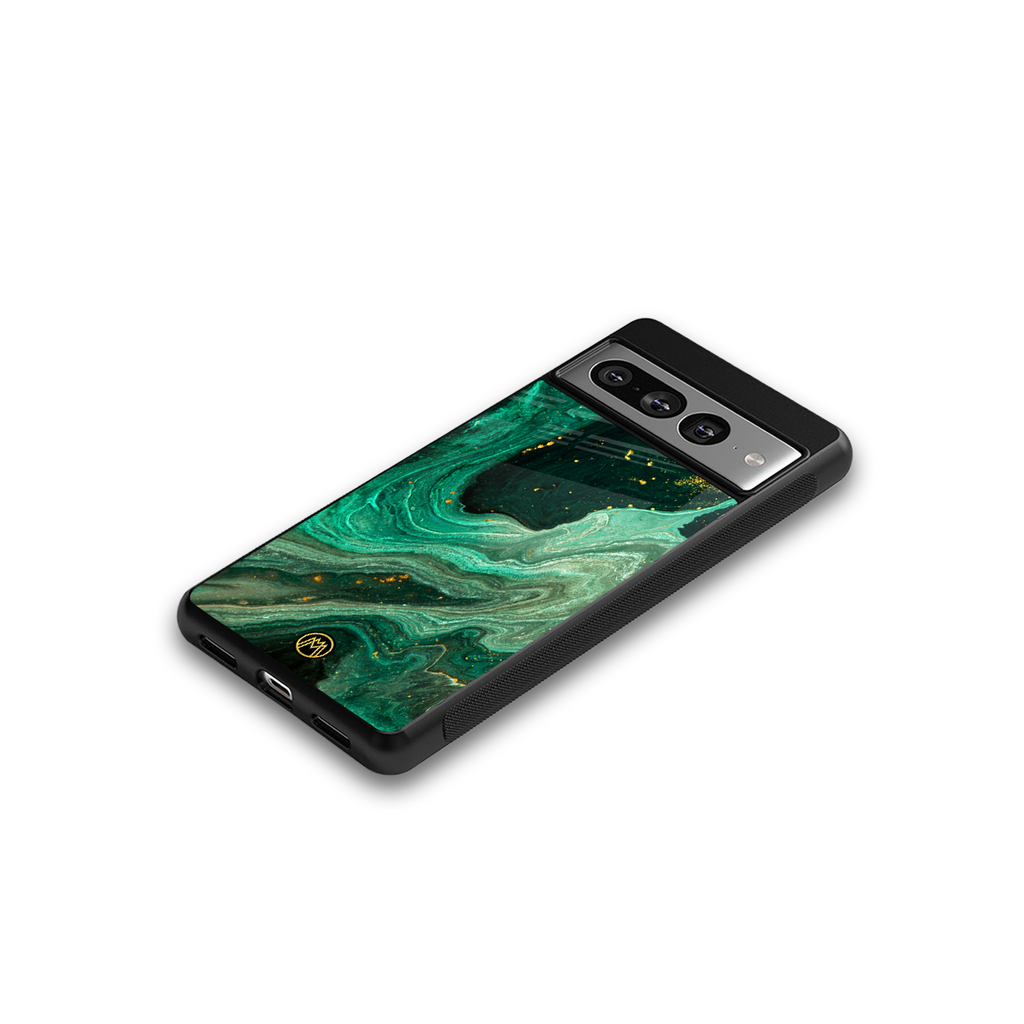 emerald pool back phone cover | glass case for google pixel 7 pro