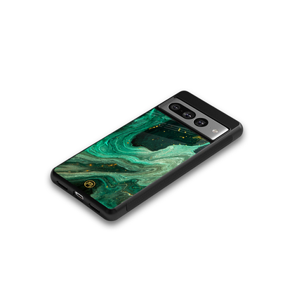 emerald pool back phone cover | glass case for google pixel 7 pro