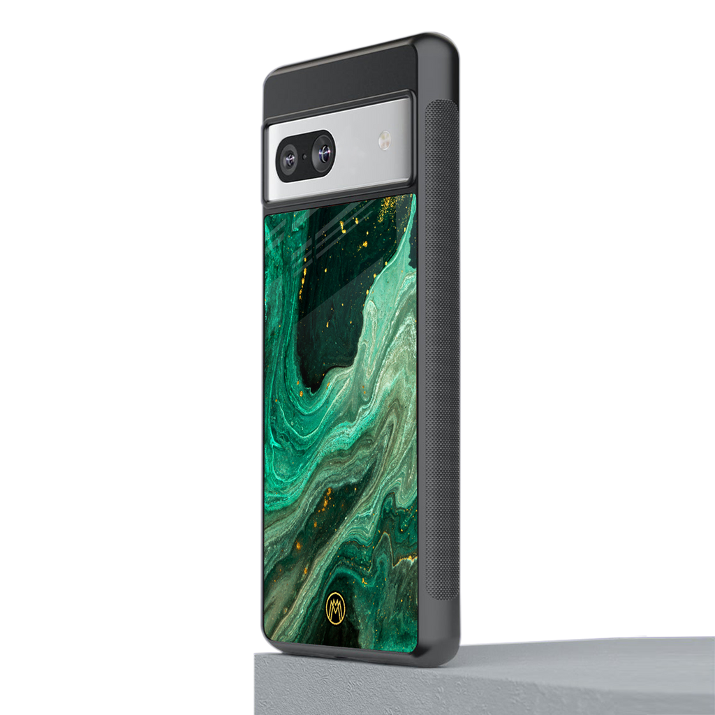 emerald pool back phone cover | glass case for Google Pixel 7