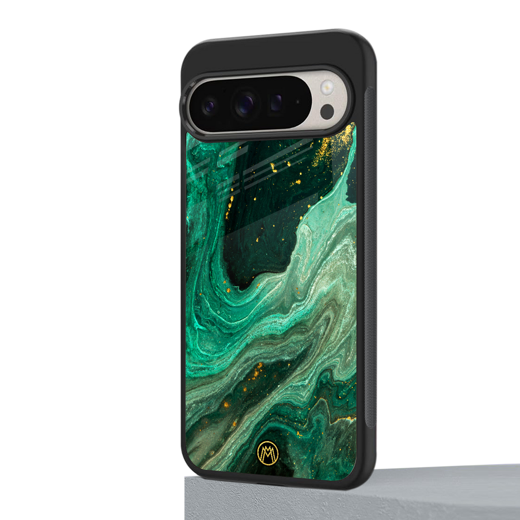 emerald pool back phone cover | glass case for google pixel 9 pro xl