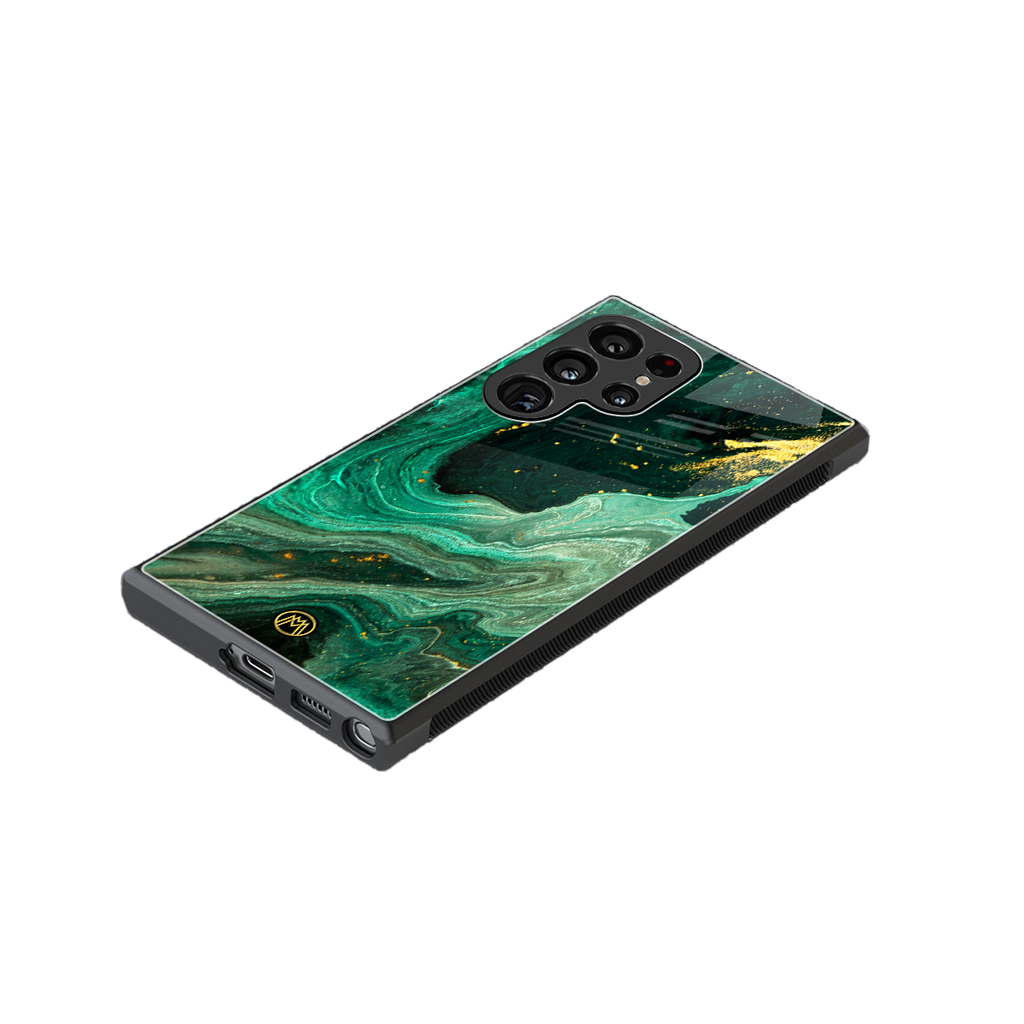 emerald pool back phone cover | glass case for samsung galaxy s23 ultra