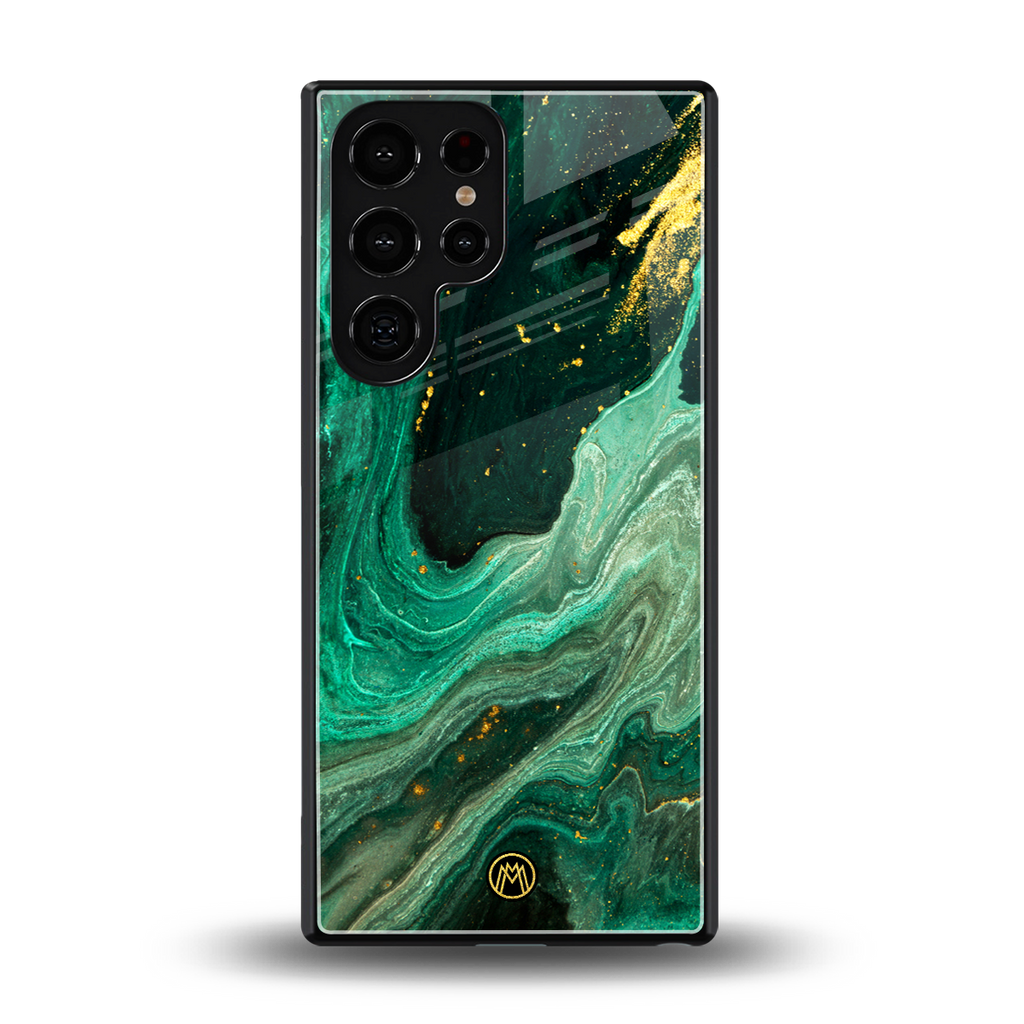 emerald pool back phone cover | glass case for samsung galaxy s25 ultra