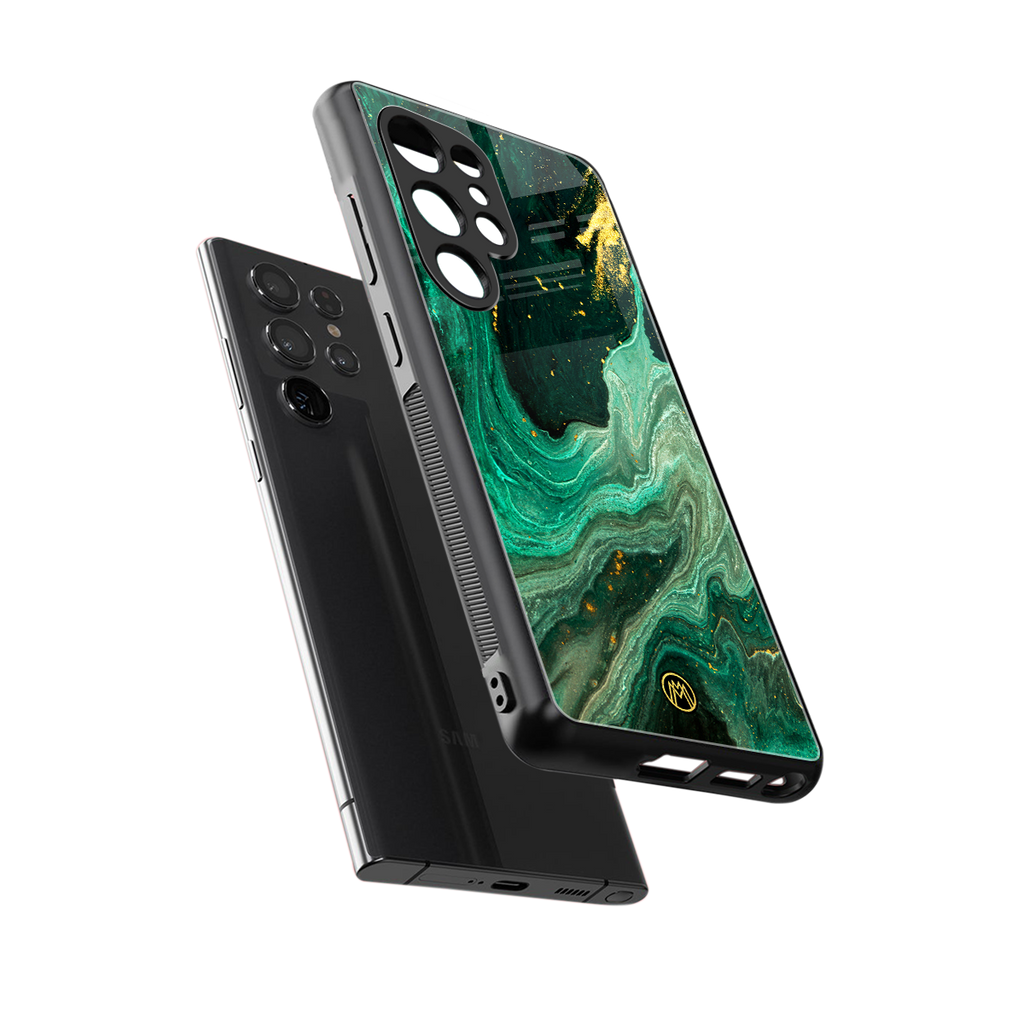 emerald pool back phone cover | glass case for samsung galaxy s25 ultra