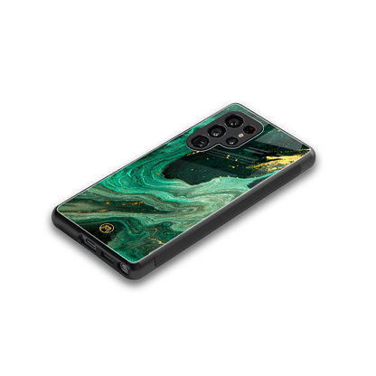 emerald pool back phone cover | glass case for samsung galaxy s25 ultra
