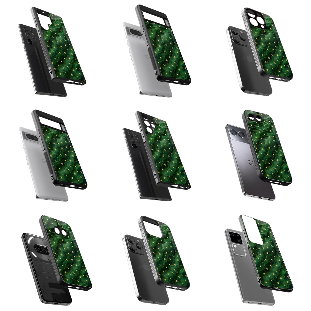 Durable Glass Back Mobile Case for iPhone, Samsung, OnePlus, Google Pixel, Redmi, Vivo, Oppo