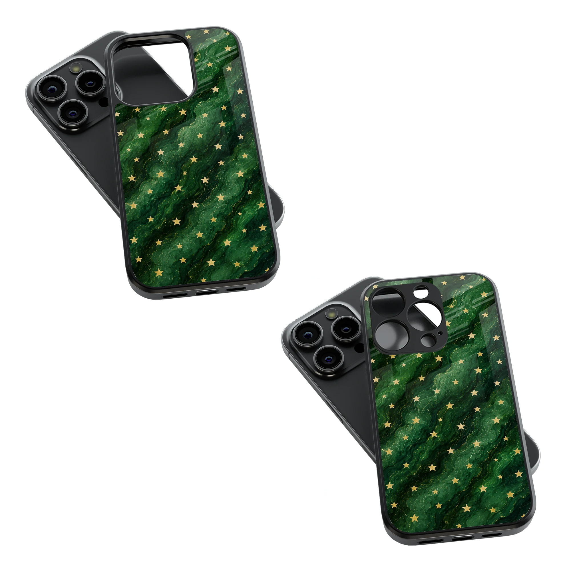 Trendy Glass Back Mobile Case for iPhone, Samsung, Redmi, OnePlus, Google Pixel, Motorola