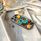 emerald green dinosaur back phone cover | glass case for samsung galaxy s24 ultra