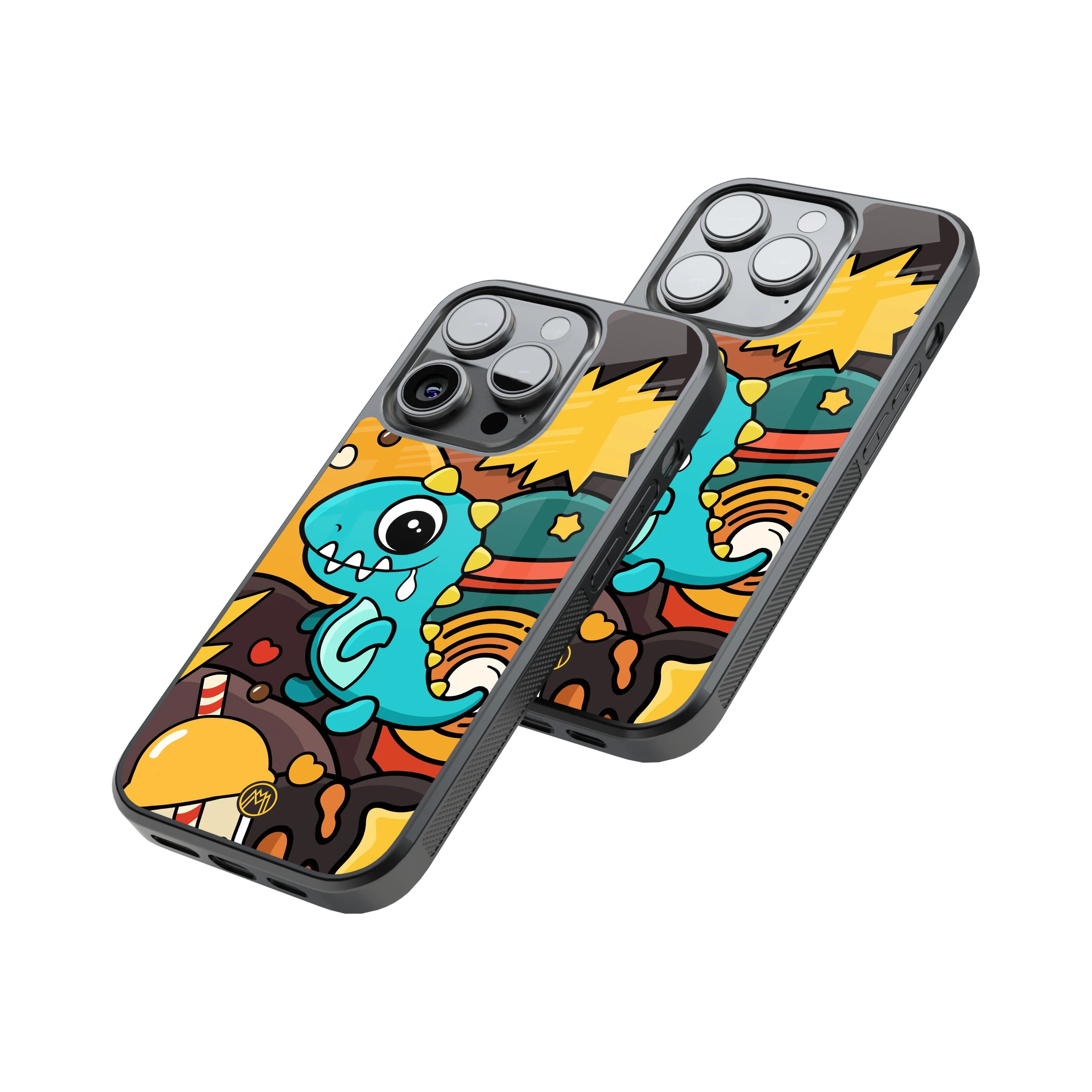 Protective Glass Back Phone Case Compatible with iPhone, Samsung, OnePlus, Pixel & More