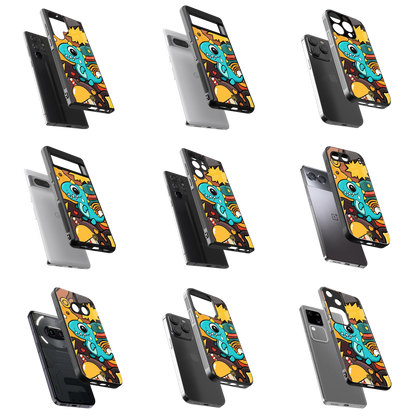 Durable Glass Back Mobile Case for iPhone, Samsung, OnePlus, Google Pixel, Redmi, Vivo, Oppo