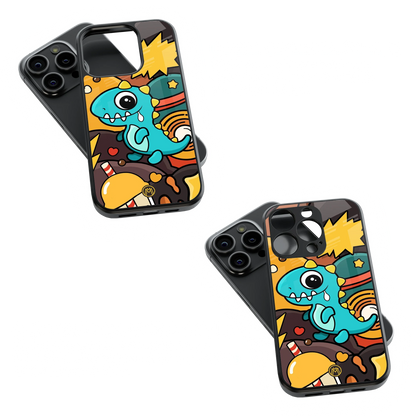 Trendy Glass Back Mobile Case for iPhone, Samsung, Redmi, OnePlus, Google Pixel, Motorola