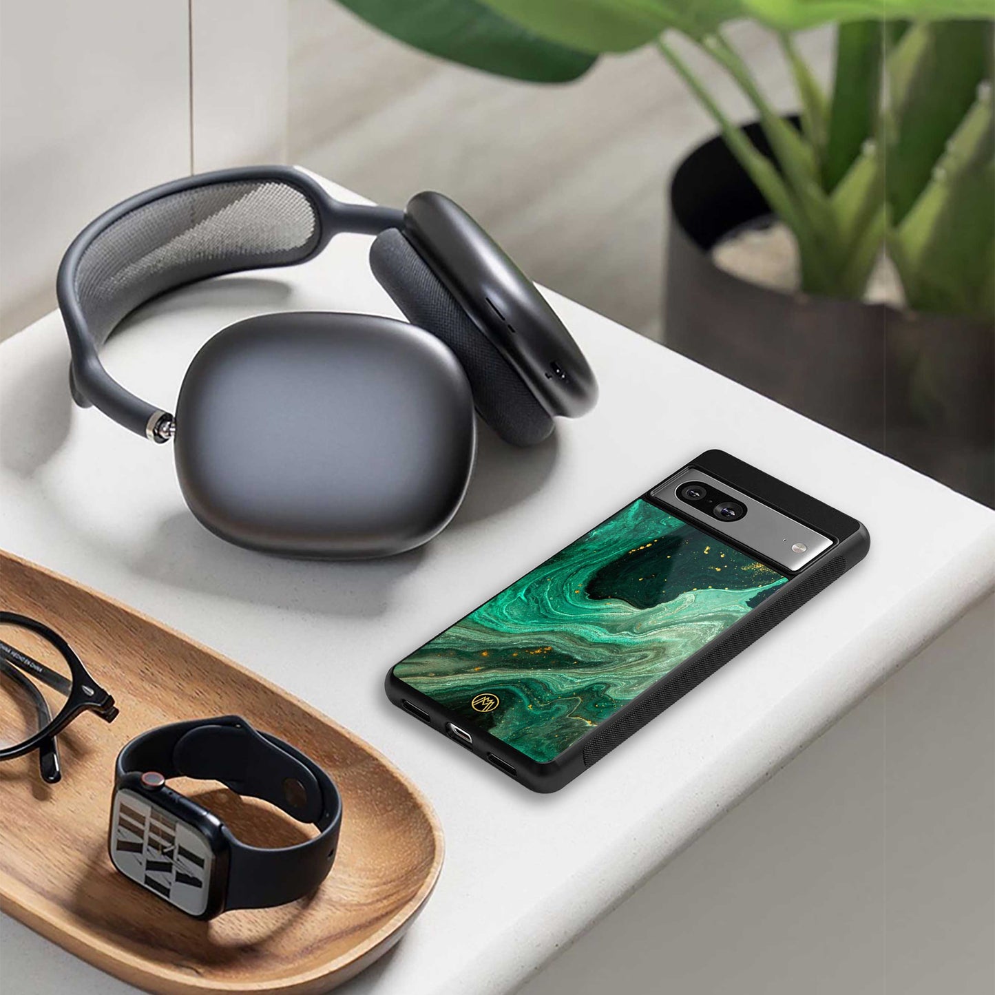 emerald pool back phone cover | glass case for nothing phone 2