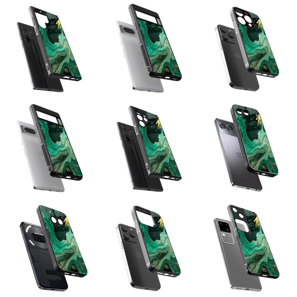 Durable Glass Back Mobile Case for iPhone, Samsung, OnePlus, Google Pixel, Redmi, Vivo, Oppo