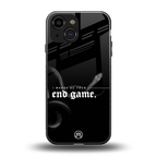 end game back phone cover | glass case for iphone 13 mini