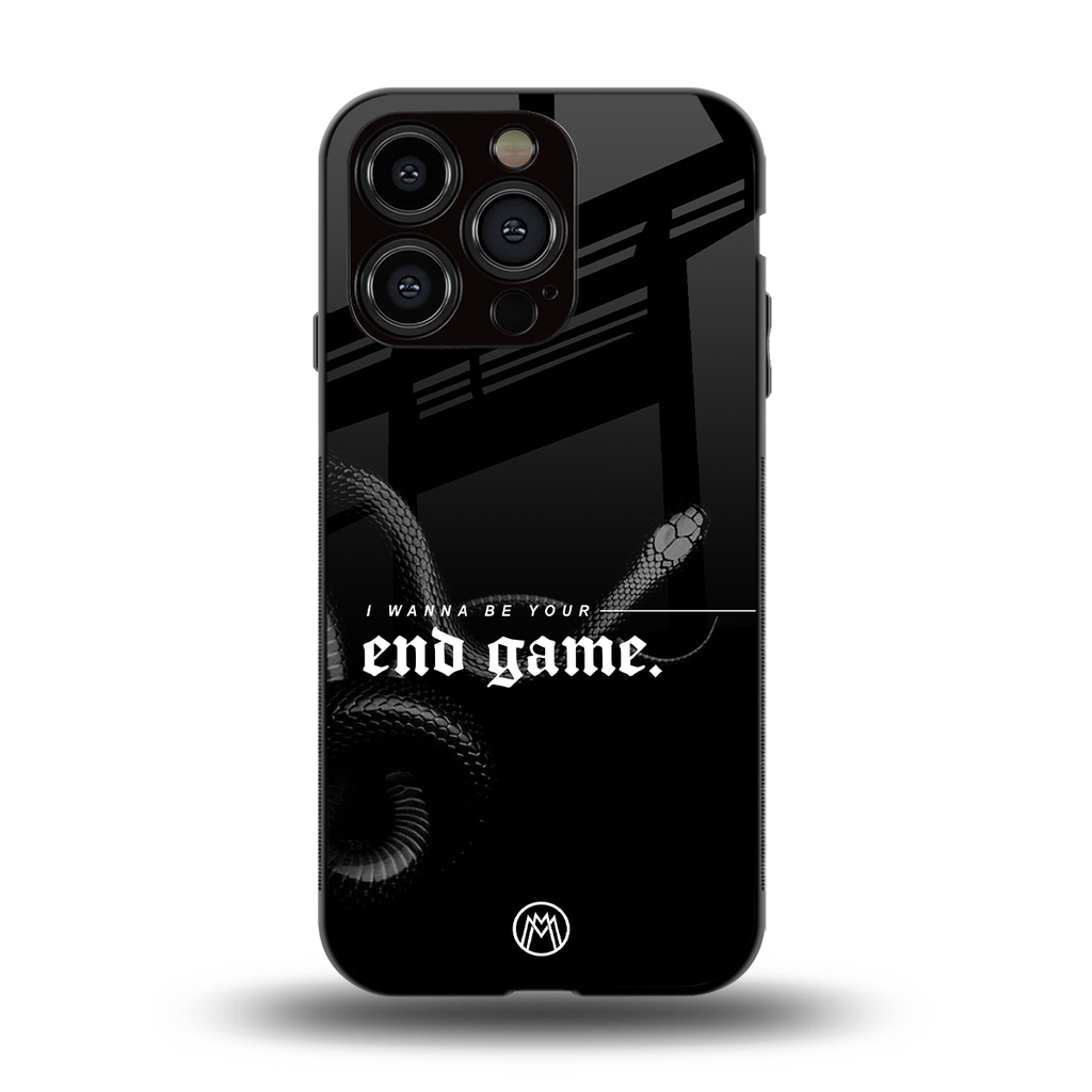 end game back phone cover | glass case for iphone 13 pro