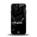 end game back phone cover | glass case for iphone 13
